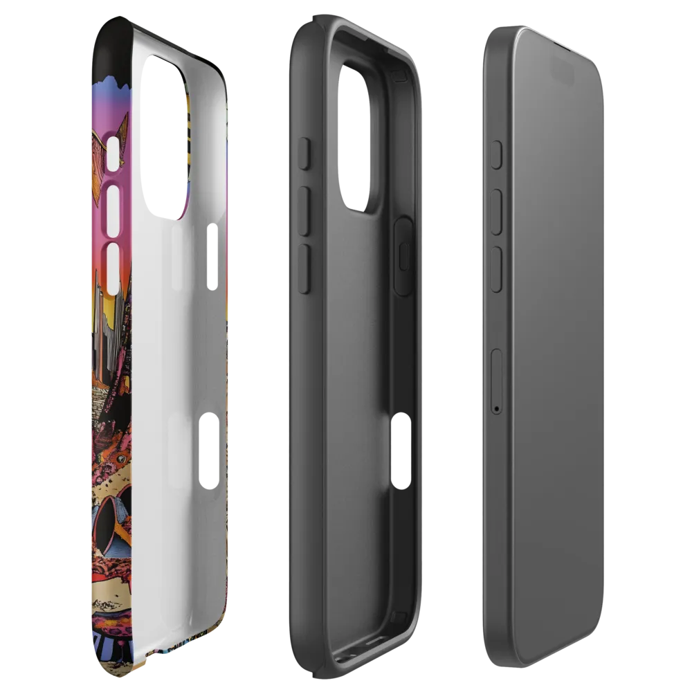 Surreal Landscape with Fantasy Character | Phone Case