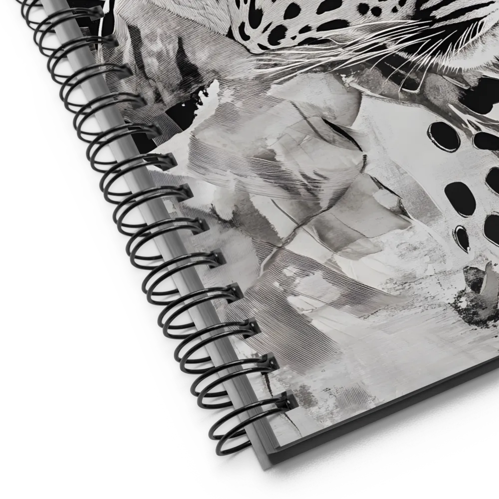 Jungle Leopard Monochrome 
 Spiral Notebook | 140 pages