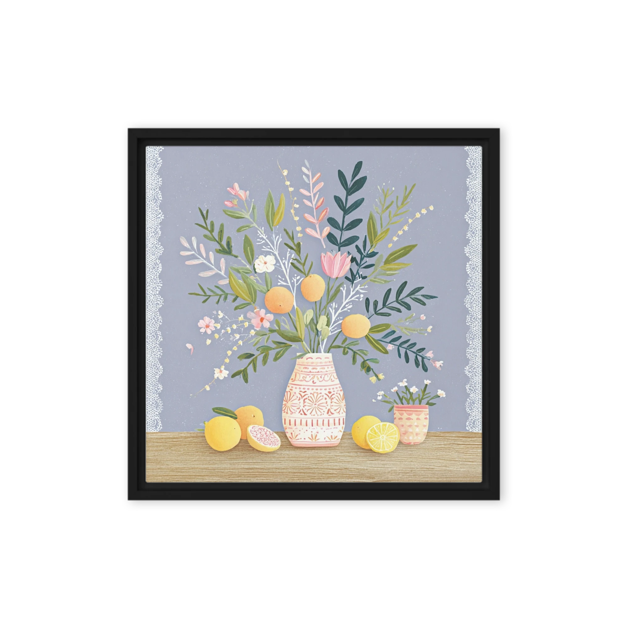 Citrus and Wildflower Arrangement | Art Print