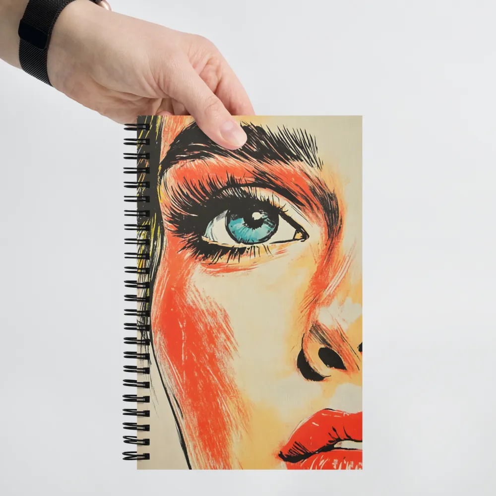 Intense Gaze Pop Art 
 Spiral Notebook | 140 pages