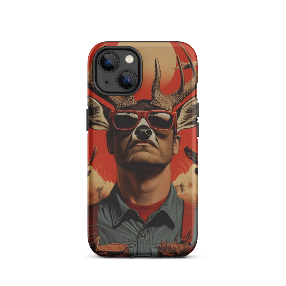 Surreal Man with Deer Antlers | Phone Case