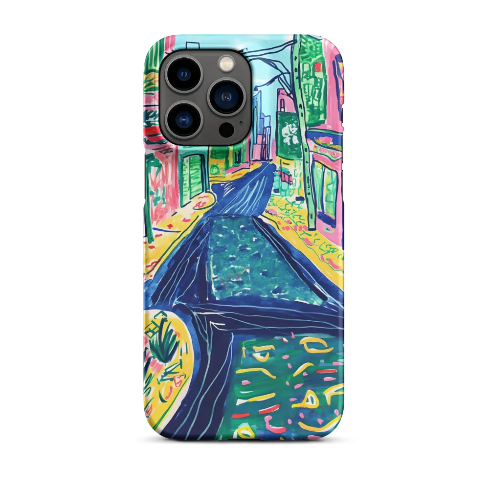 Colorful Street Scene | Phone Case