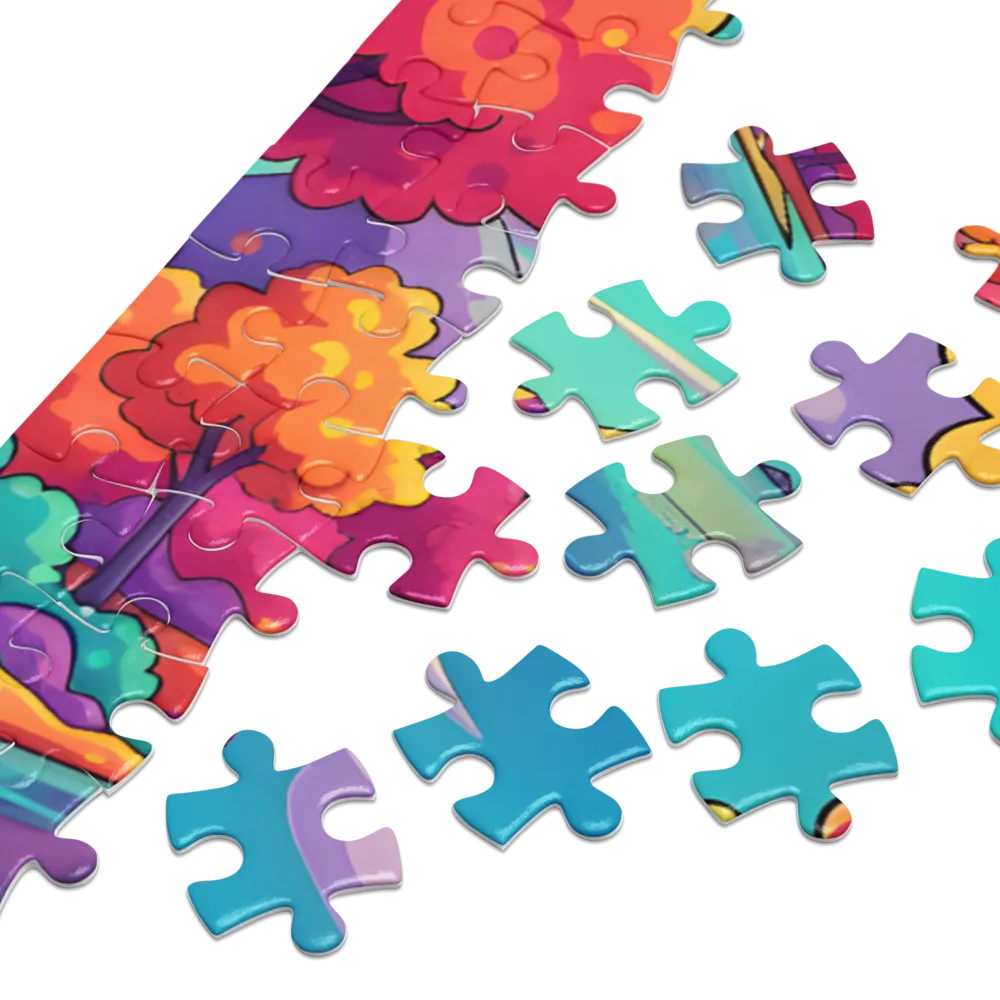 Dreamscape Lake Reflections 
 Jigsaw Puzzle in Tin Box