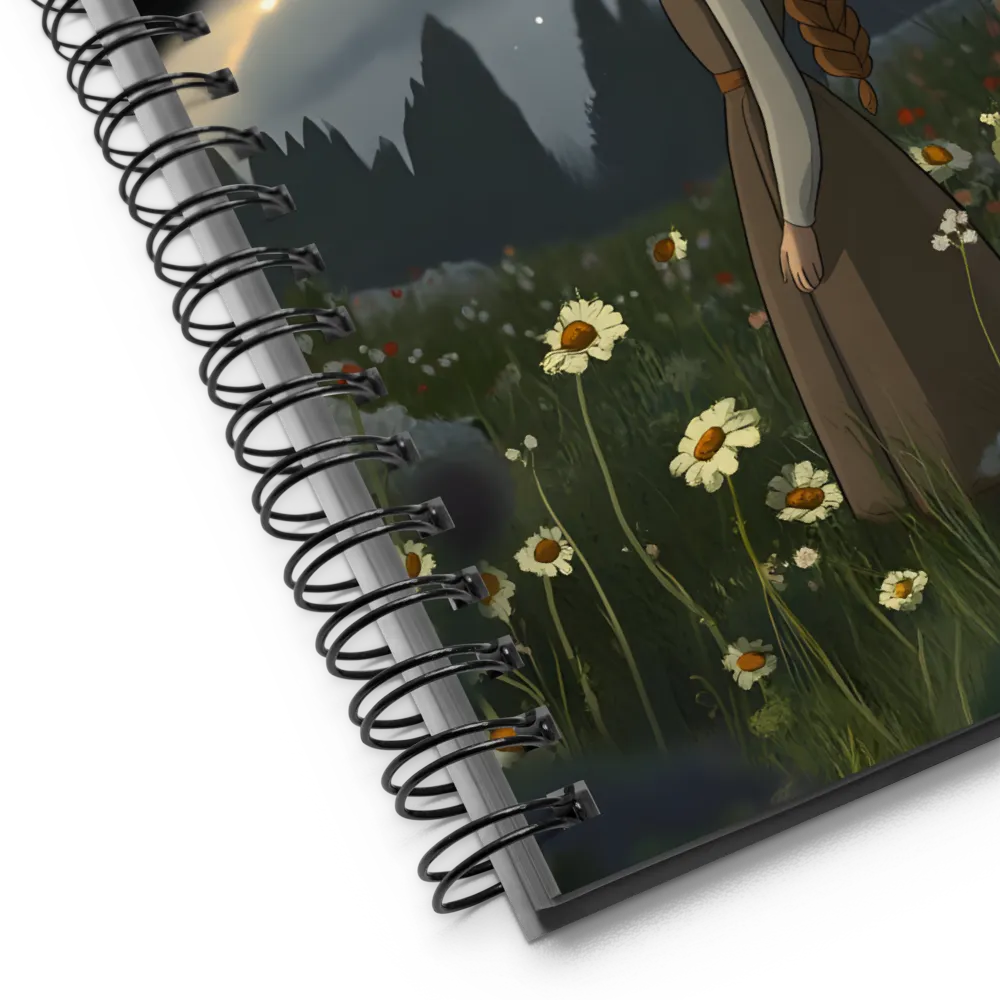 Starlight Over Wildflowers 
 Spiral Notebook | 140 pages