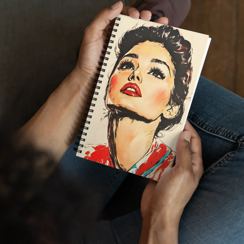 Retro Pop Gaze 
 Spiral Notebook | 140 pages
