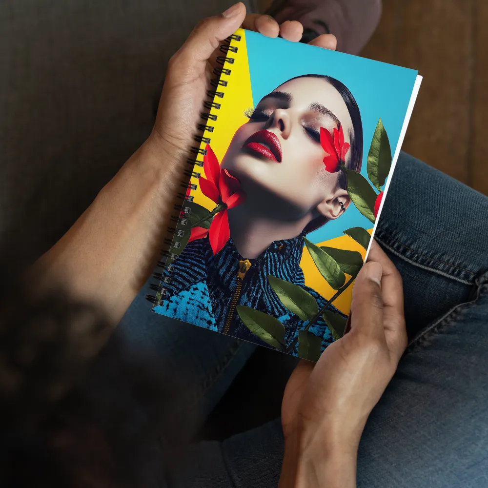 Floral Gaze 
 Spiral Notebook | 140 pages