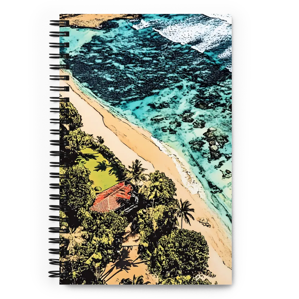 Tropical Shoreline Vista 
 Spiral Notebook | 140 pages