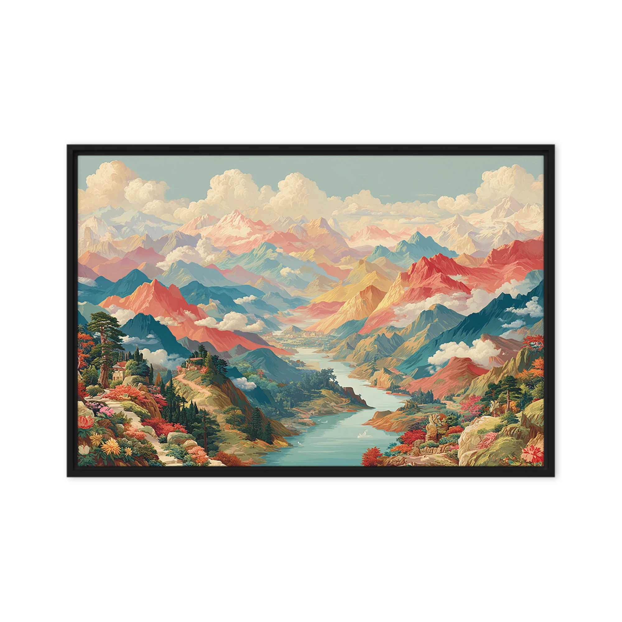 Chroma Peaks Valley | Art Print