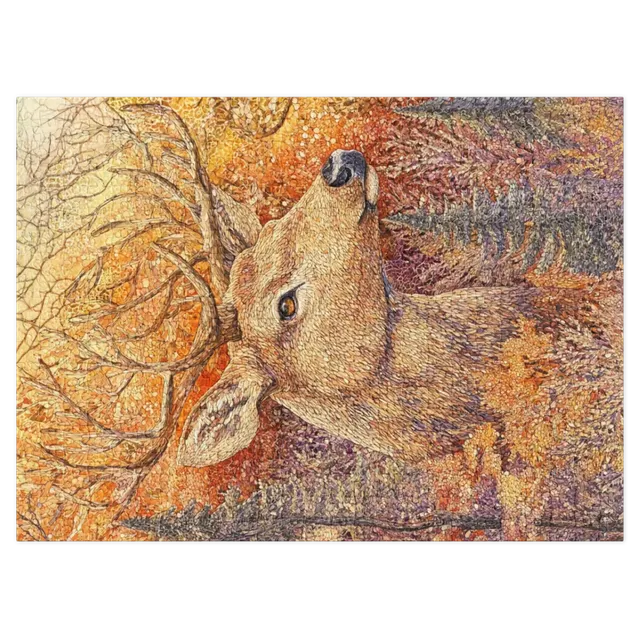 Deer in Autumn Forest | Jigsaw Puzzle (252/520 pieces)