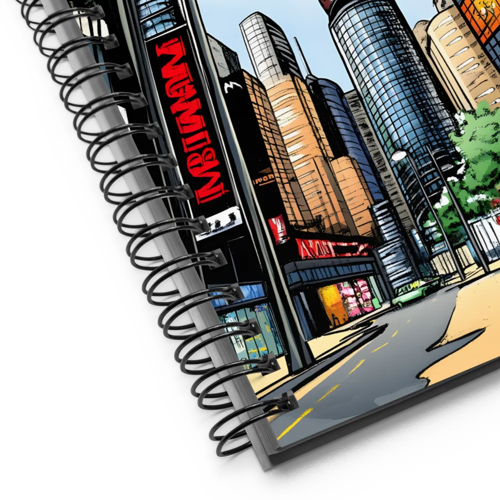 Comic Book Cityscape 
 Spiral Notebook | 140 pages