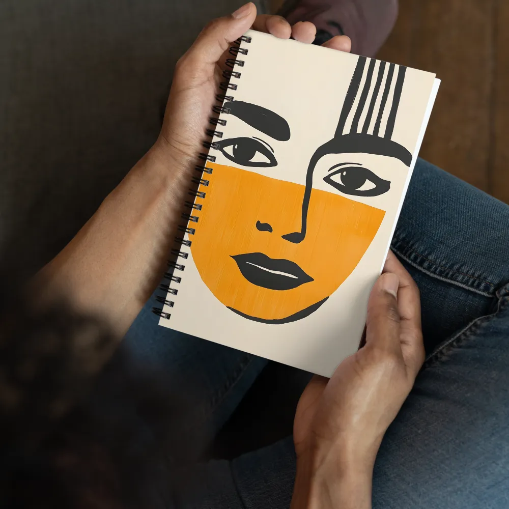 Color Block Portrait 
 Spiral Notebook | 140 pages