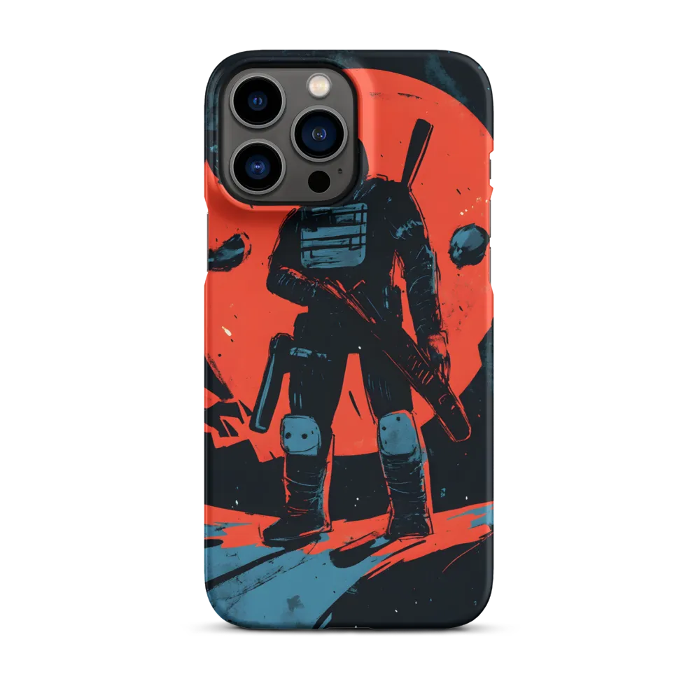Astronaut on Red Moon | Phone Case