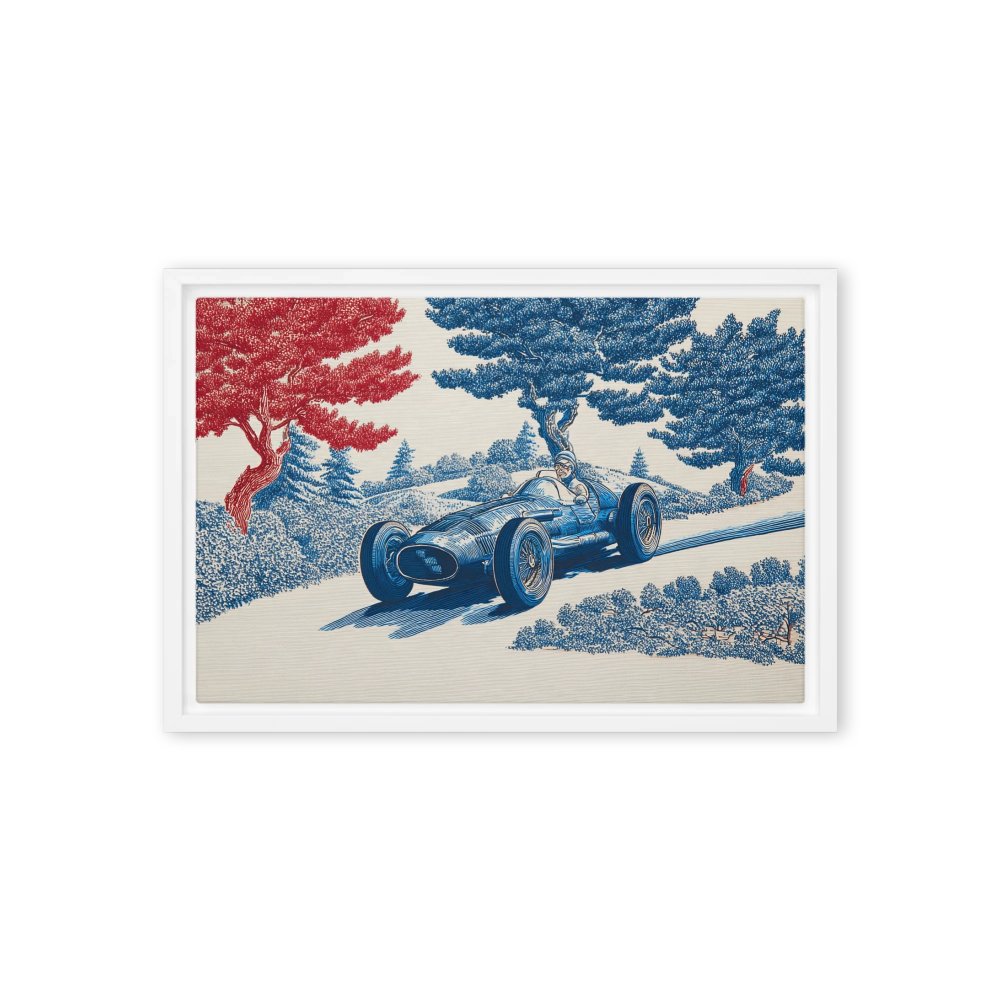 Vintage Blue Grand Prix | Art Print
