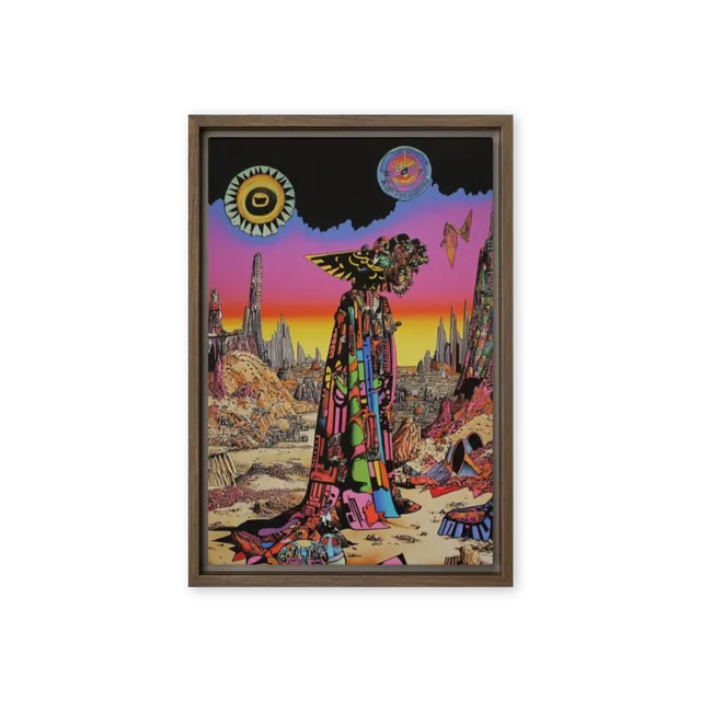 Guardian of the Neon Expanse | Art Print