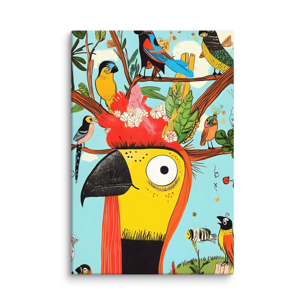 Stylized Jungle Birds 
 Canvas | 40″x 60″