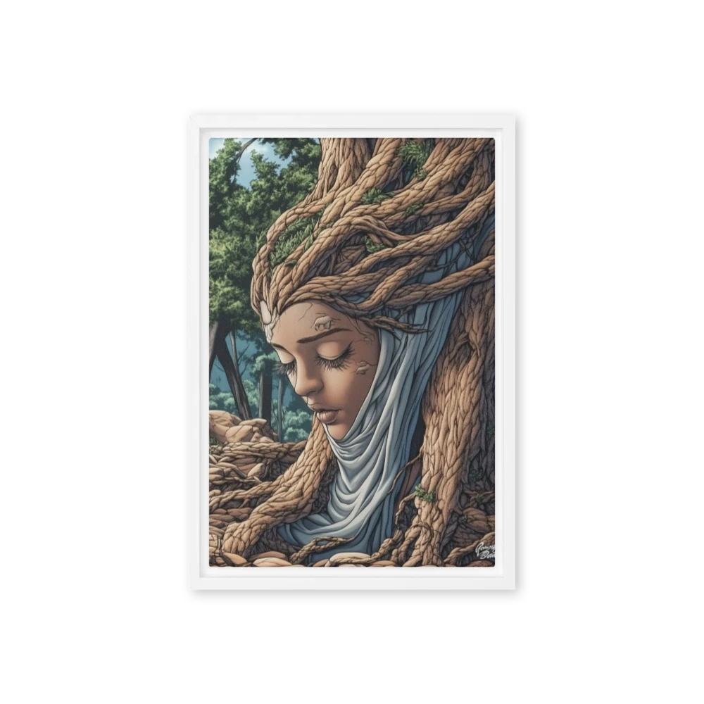 Female Figure Entwined with Tree Roots