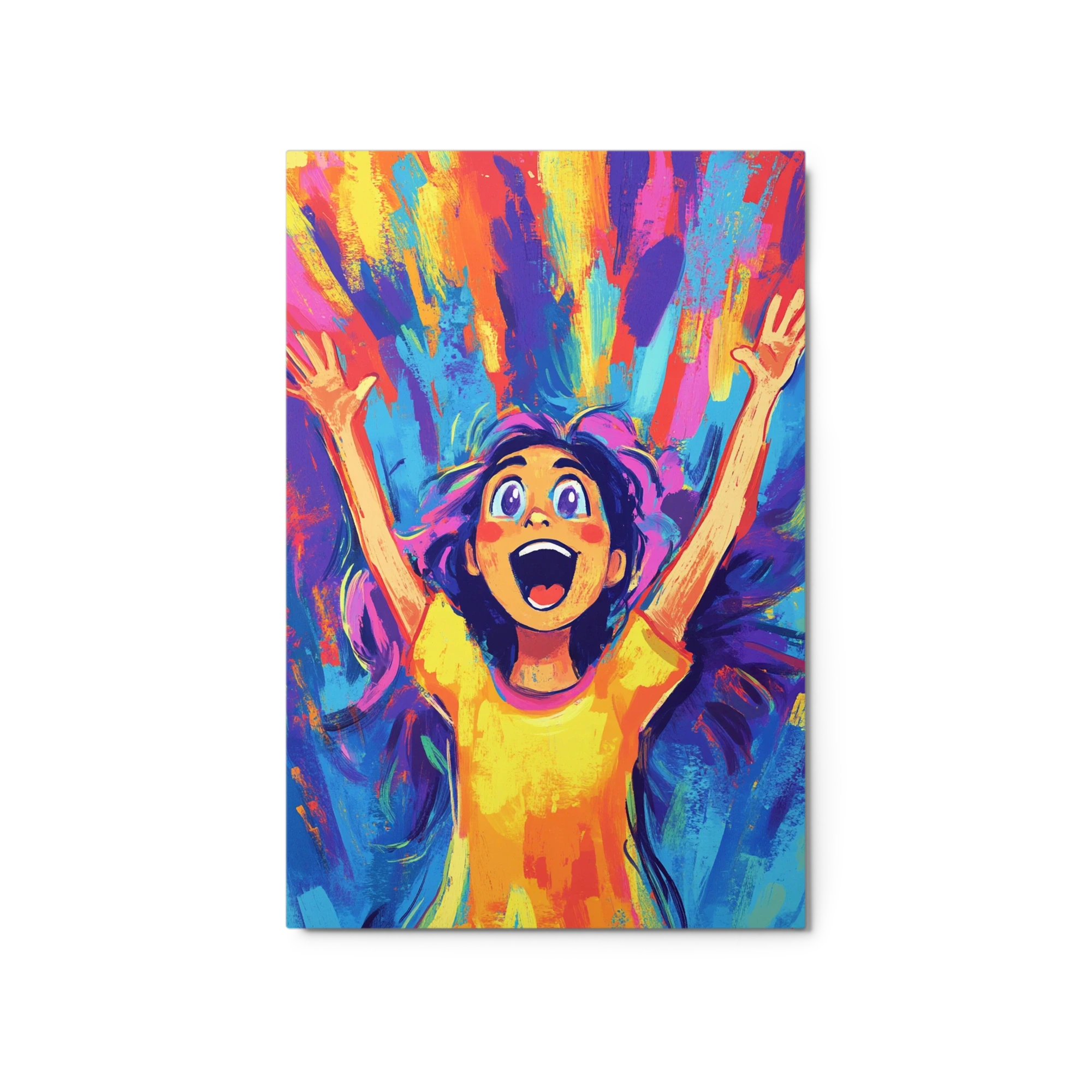 Joyful Girl in Celebration