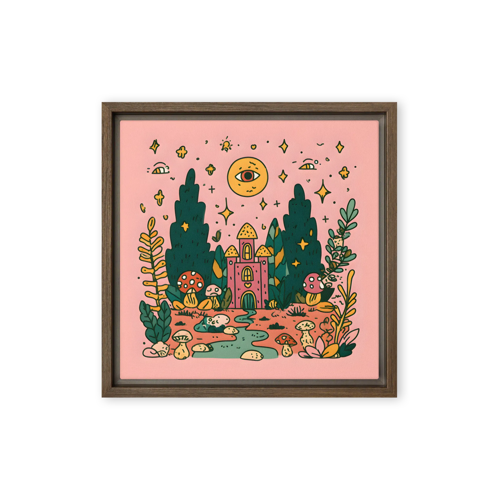 Flat Fills and Cosmic Moons — Analog twilight doodles