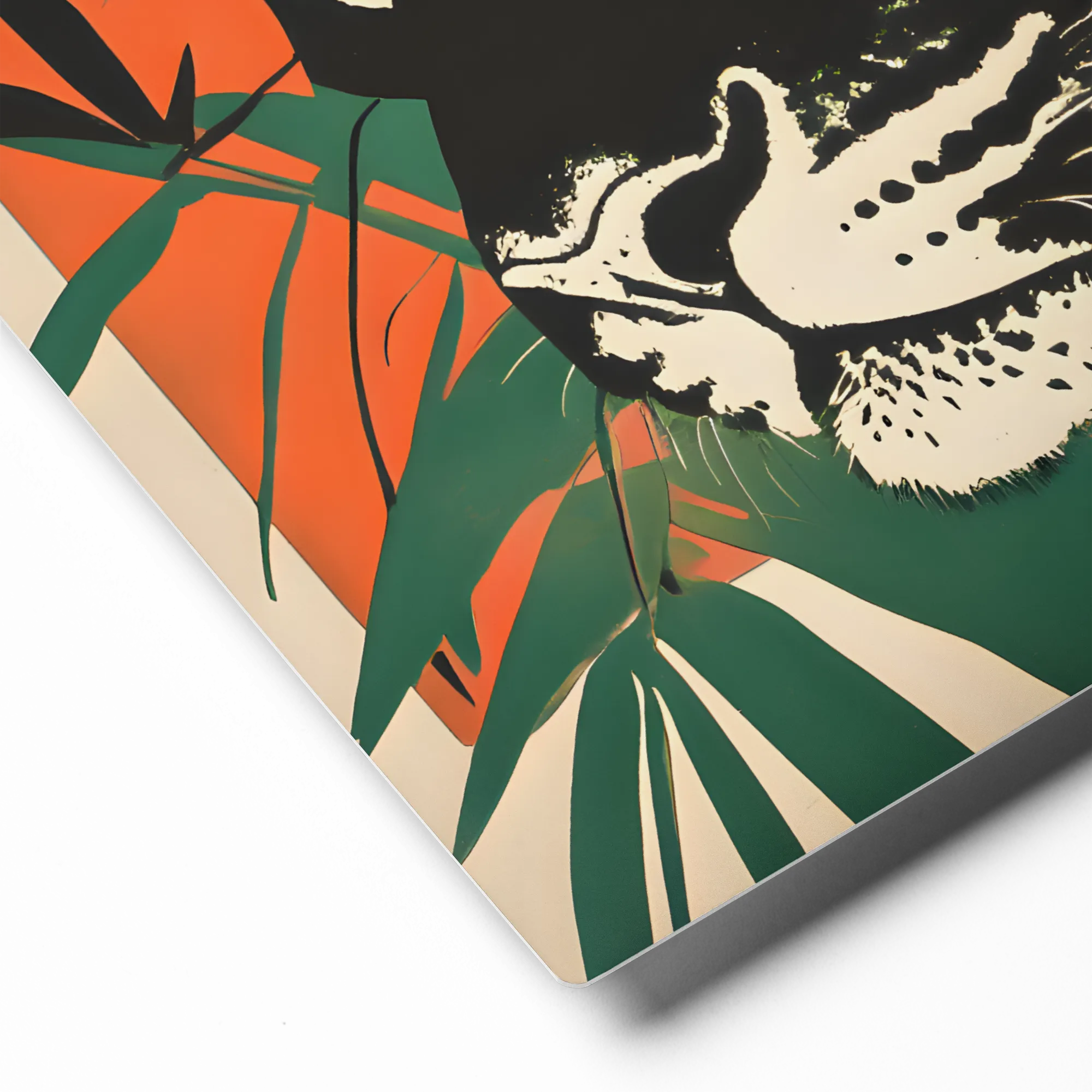Shadow of the Jungle 
 Canvas with Brown Frame