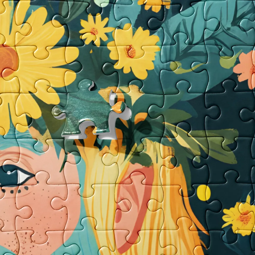 The Forest Guardian's Bloom 
 Jigsaw Puzzle in Tin Box