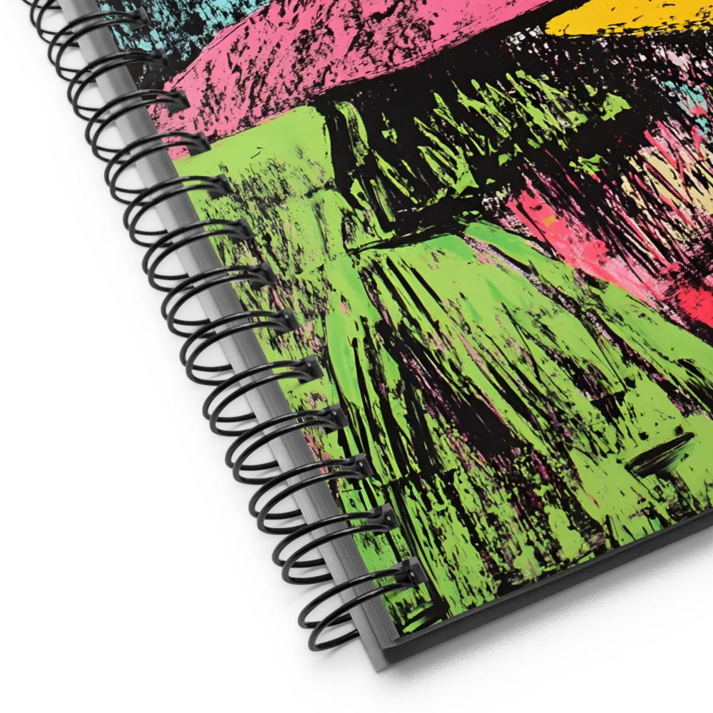 Neon Hills and Fields 
 Spiral Notebook | 140 pages