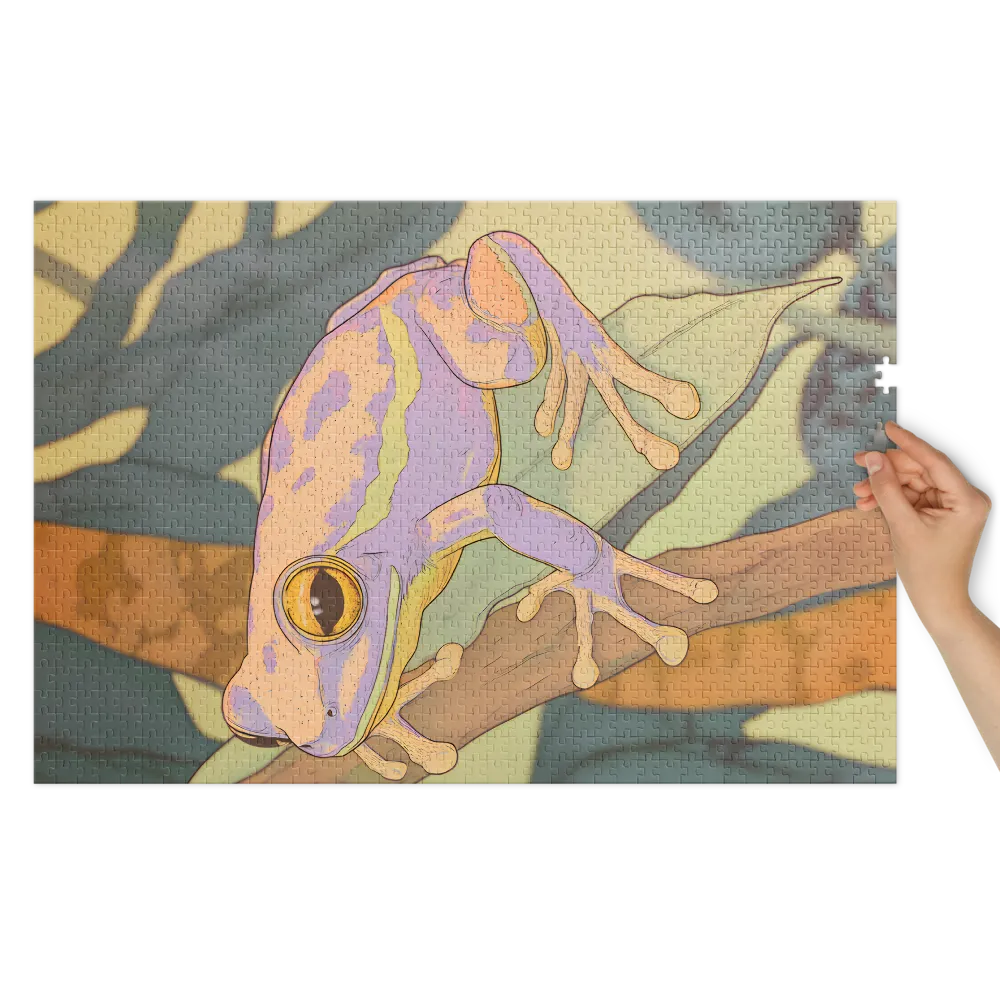 O Sapo-Arborícola Roxo 
 Puzzle em caixa de metal