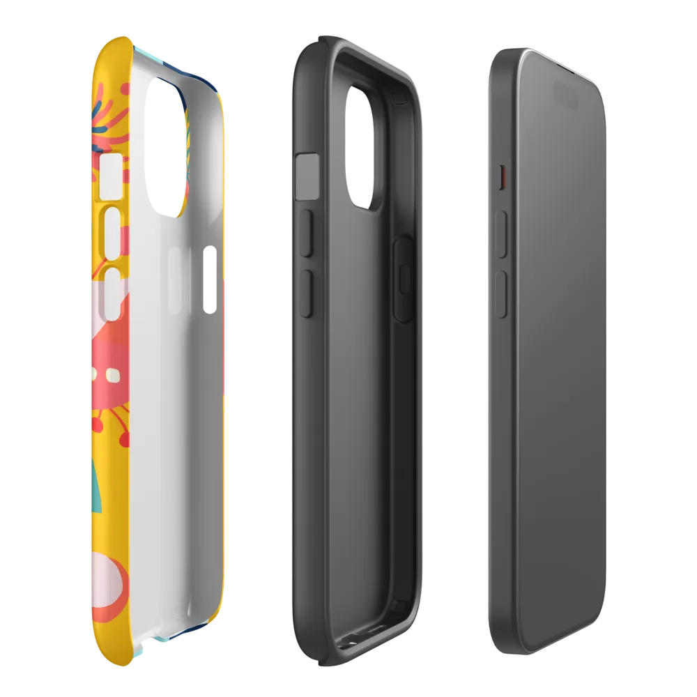 Abstract Geometric Floral Design