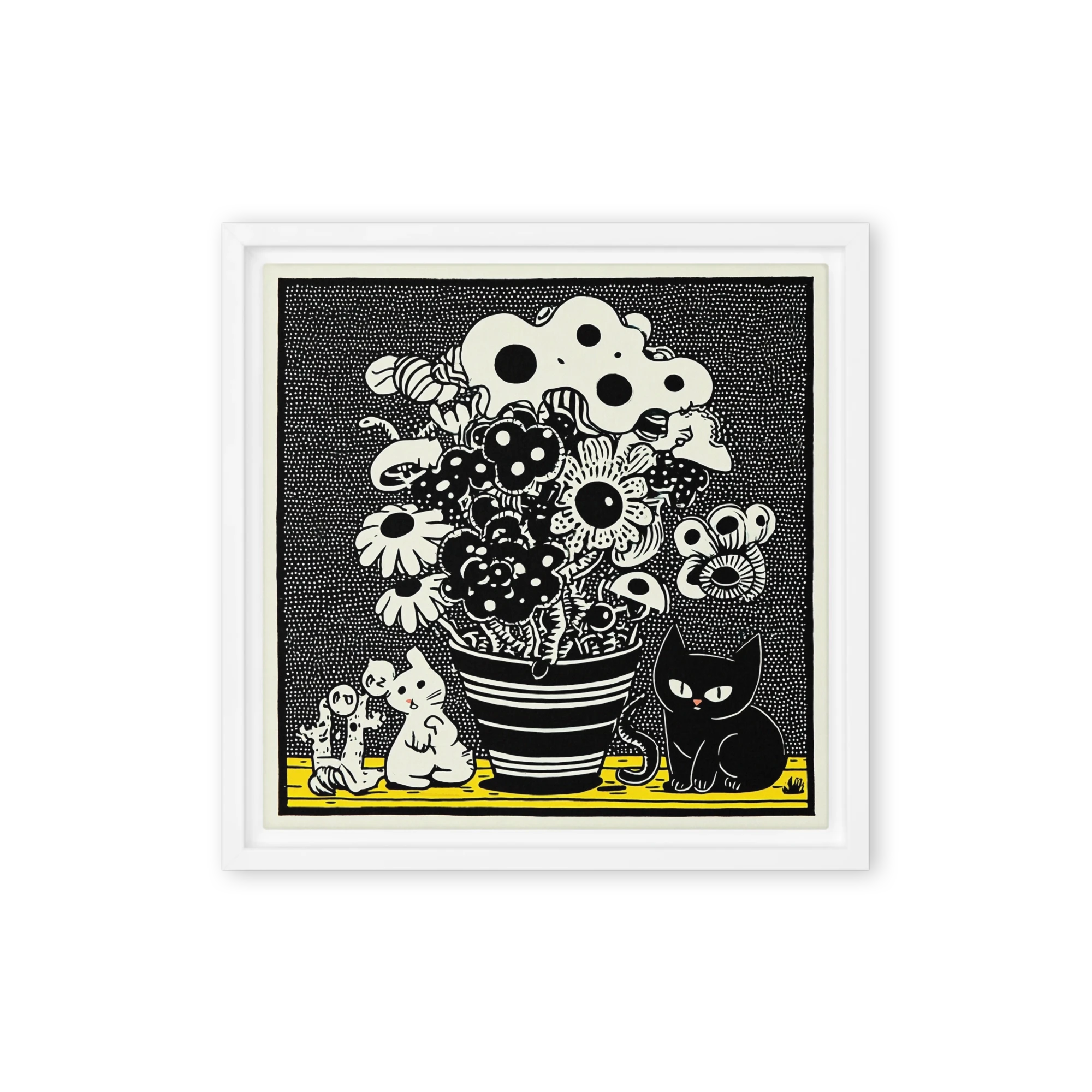 Cats in the Garden Still Life