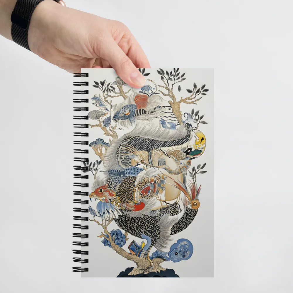Fantastical Dragon Illustration 
 Spiral Notebook | 140 pages
