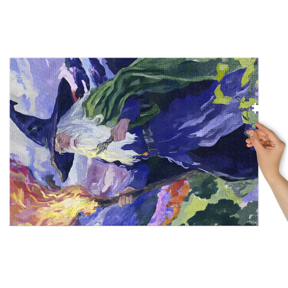 Impressionist Wizard in Landscape | Jigsaw Puzzle (252/520 pieces)