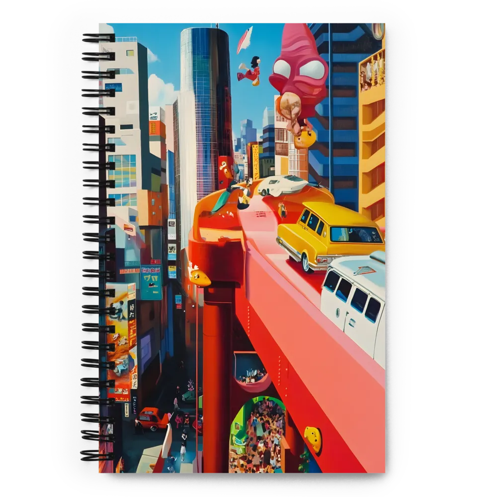 Pop Surreal Metropolis 
 Spiral Notebook | 140 pages