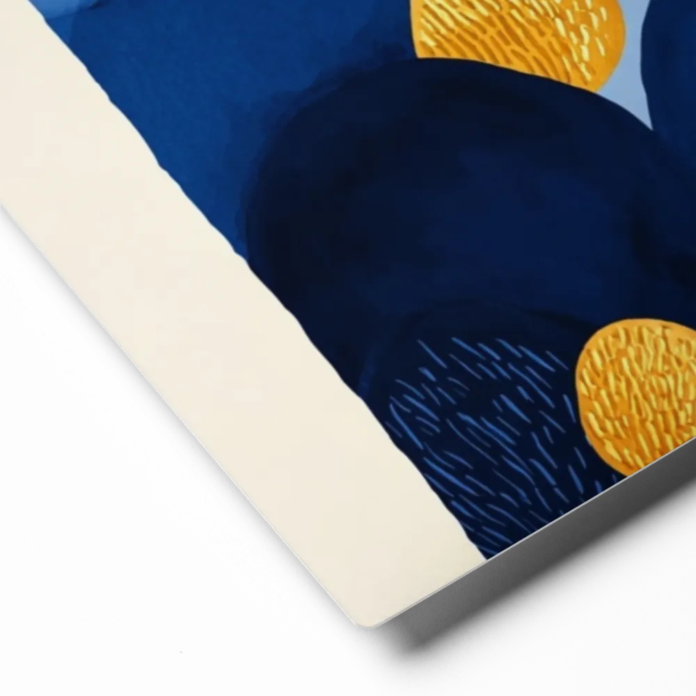 Indigo Pebbles | Art Print