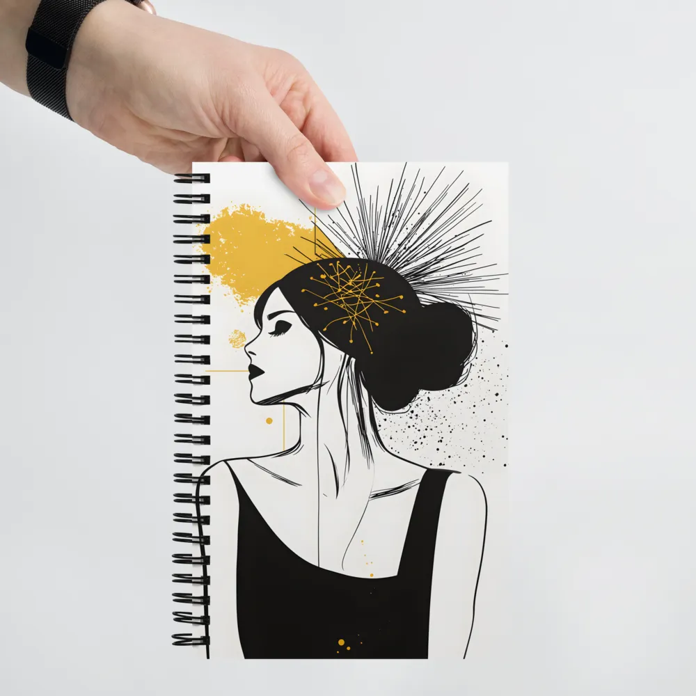 Golden Mind Profile 
 Spiral Notebook | 140 pages