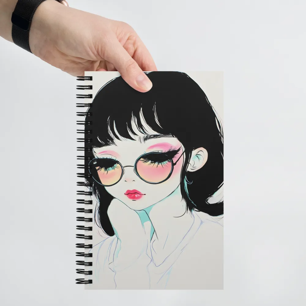 Vibrant Anime Portrait 
 Spiral Notebook | 140 pages