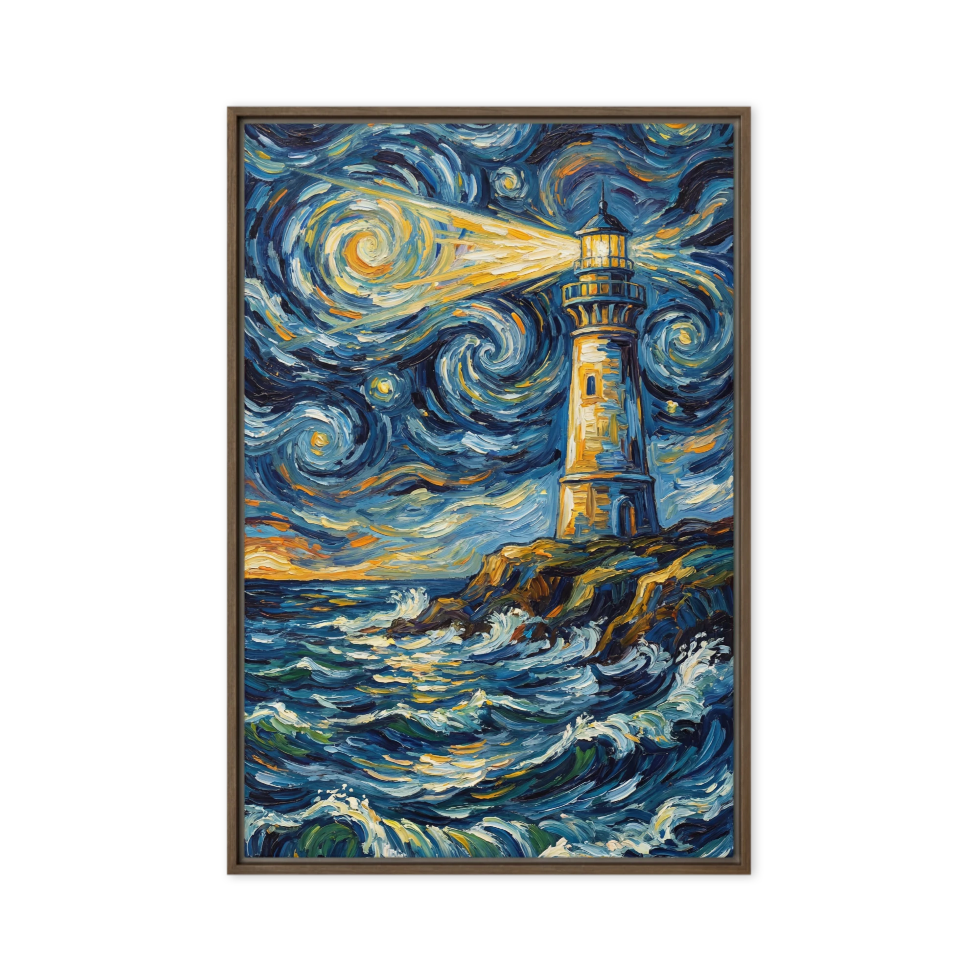 Starry Night Lighthouse | Art Print