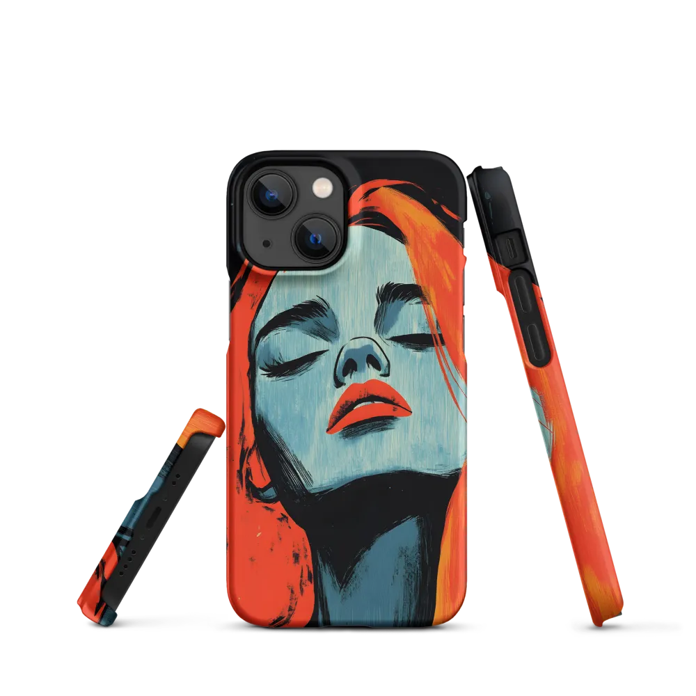 Portrait of a Woman with Orange Hair | Phone Case