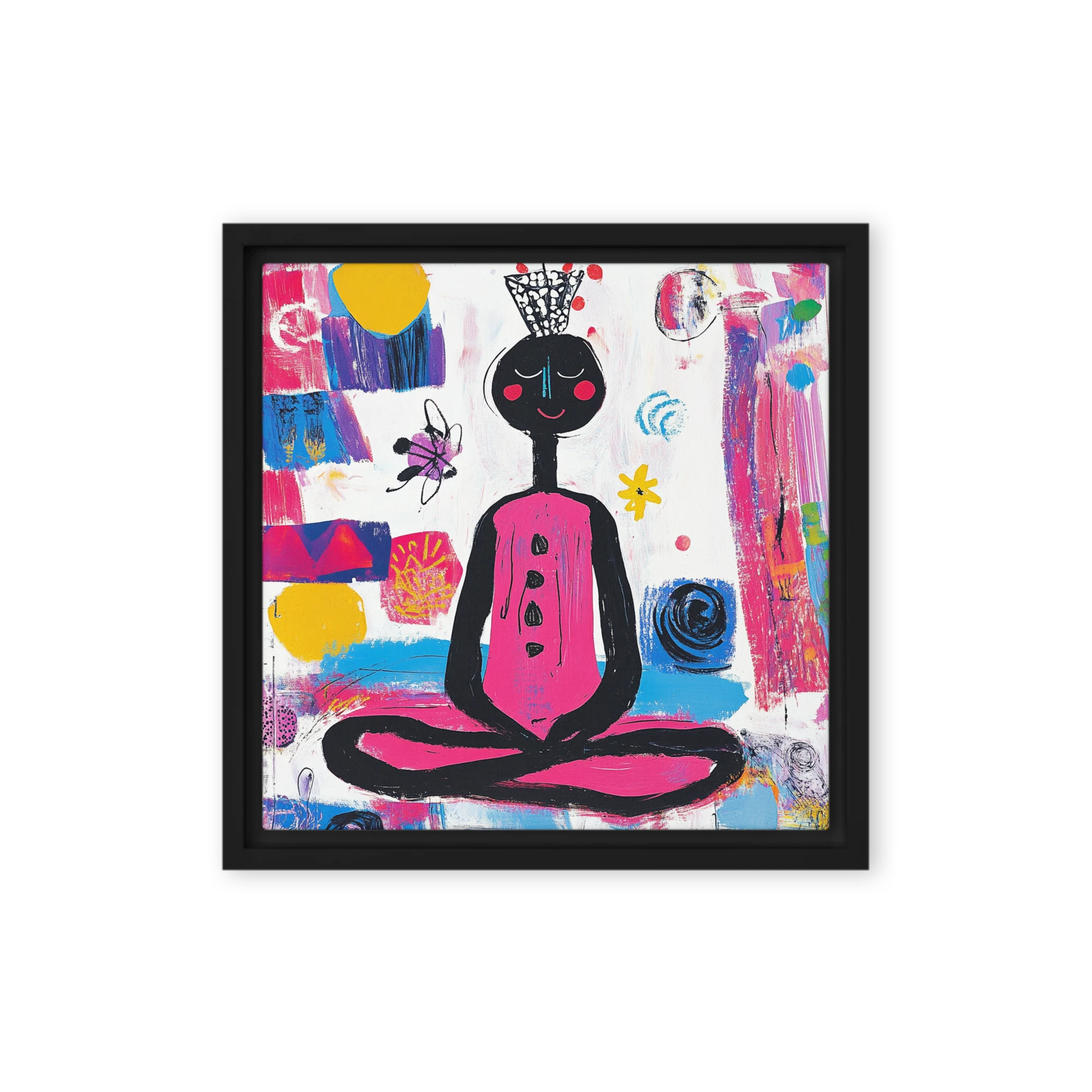 Abstract Meditating Figure