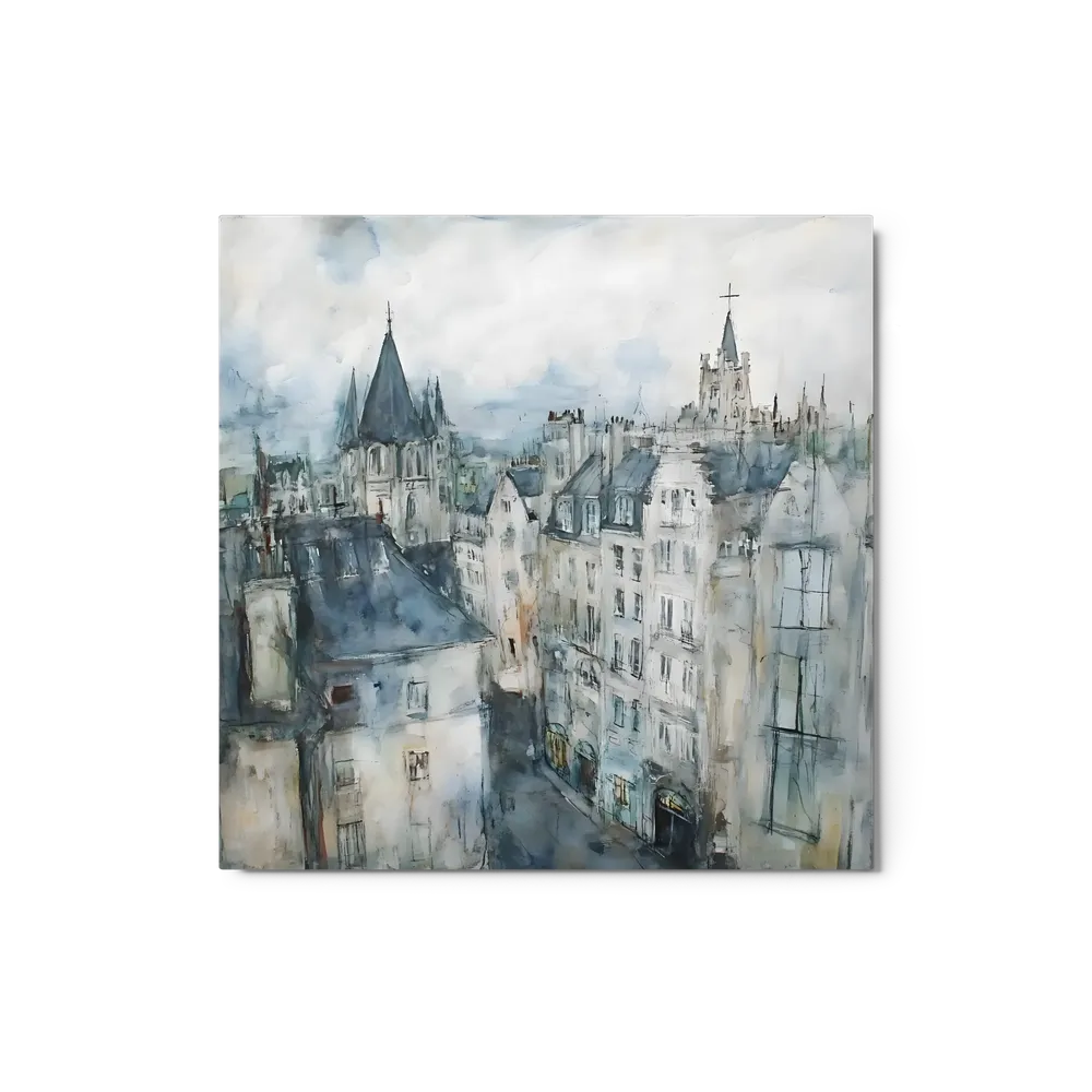 Parisian Rooftops Watercolor | Art Print