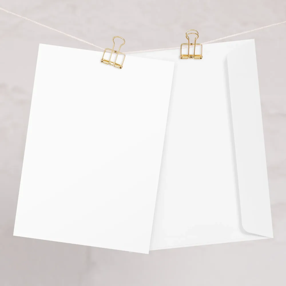Black Field 
 Greeting Card | 5.83″×8.27″