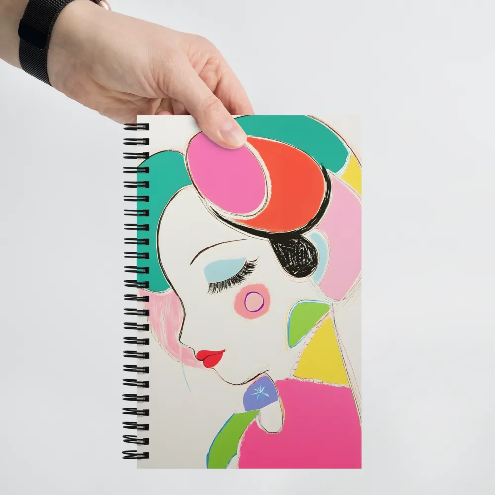 Whimsical Portrait in Colorful Abstraction