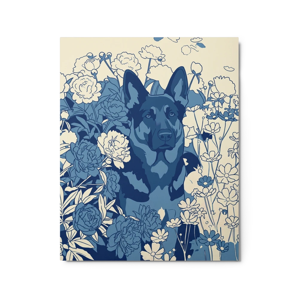 Pet Portrait — Cobalt Line