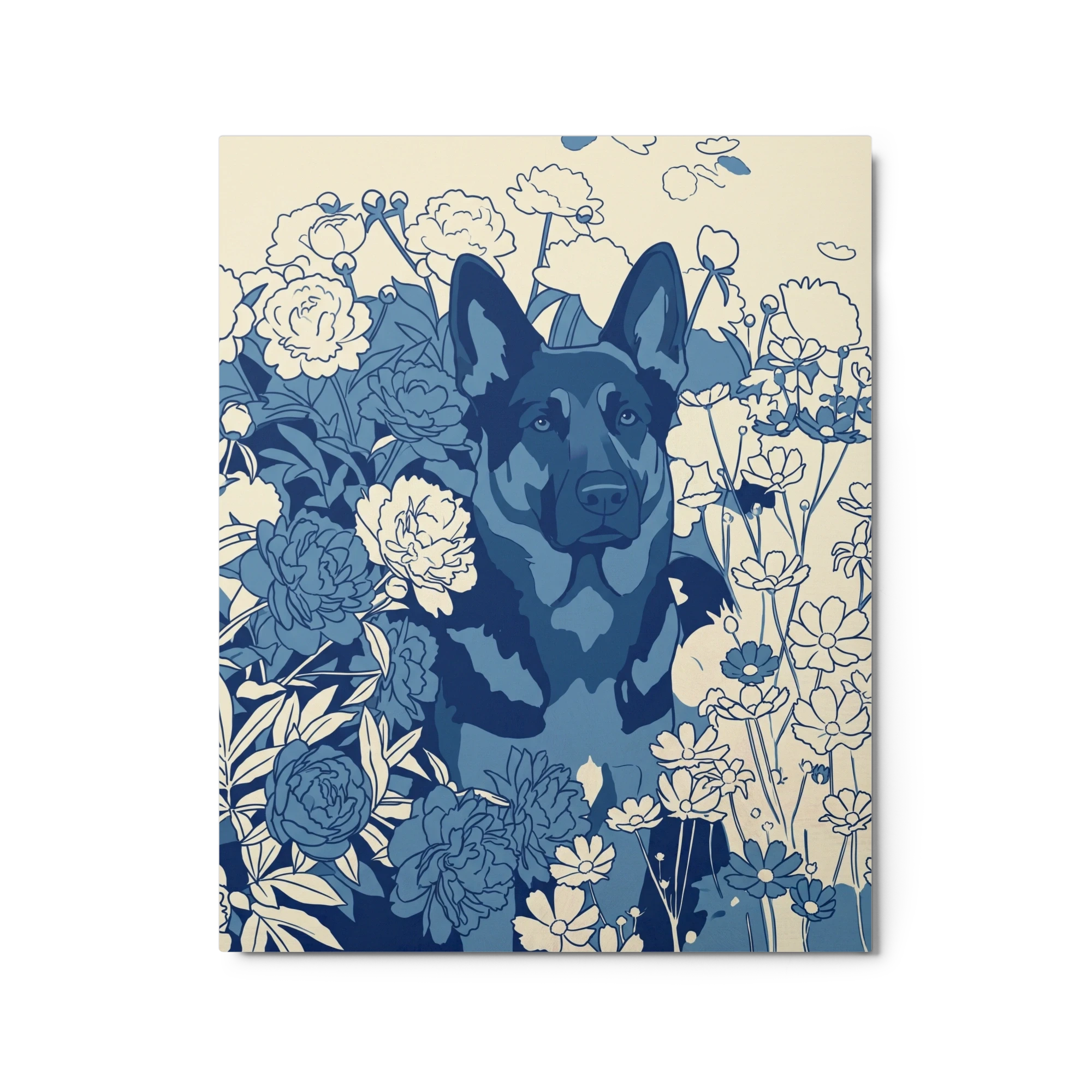 Pet Portrait — Cobalt Line