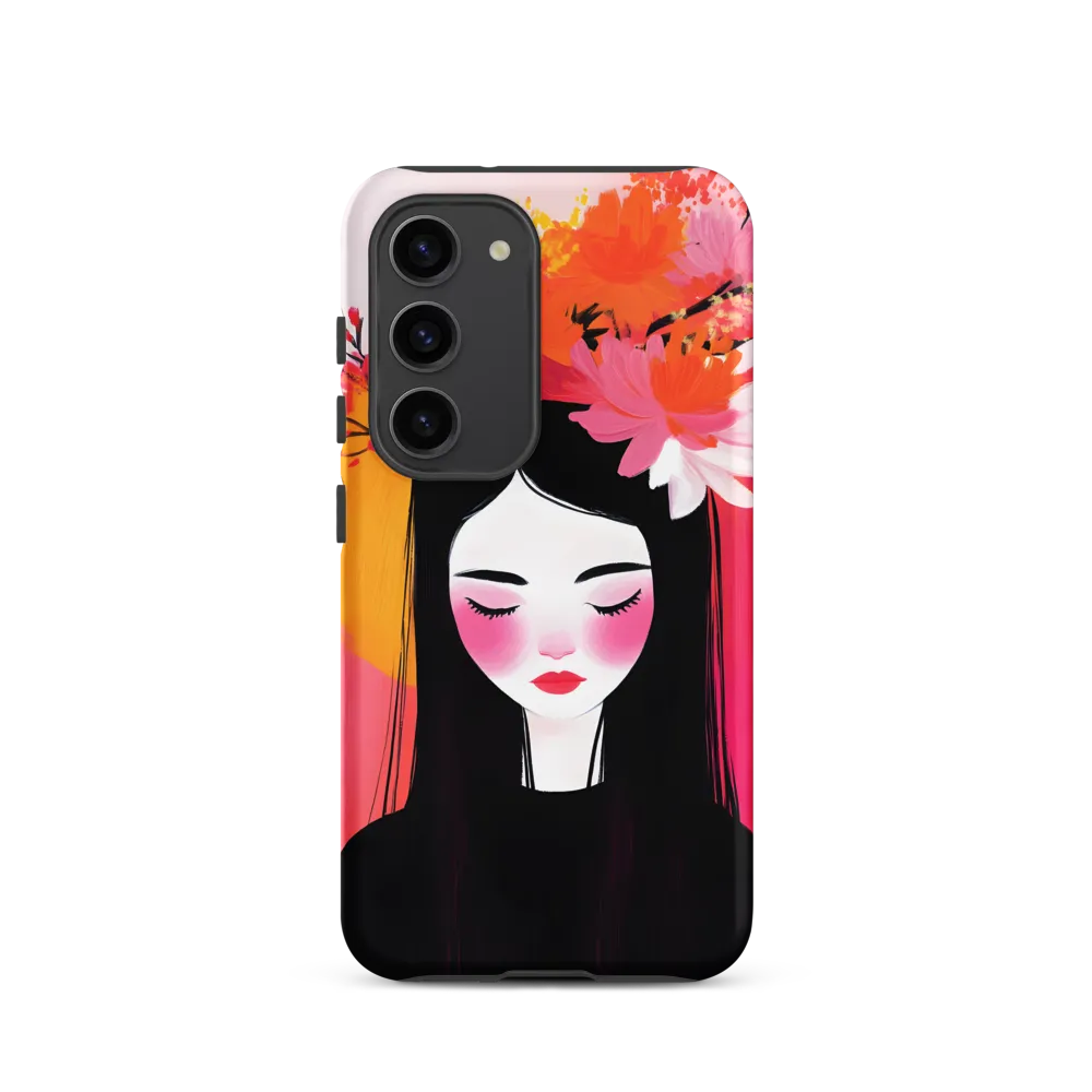 Girl with Flowers | Phone Case