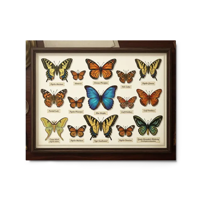 Entomologist's Butterfly Collection | Art Print
