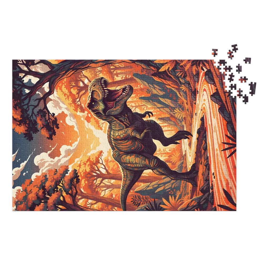 Tyrannosaurus in Amber Forest