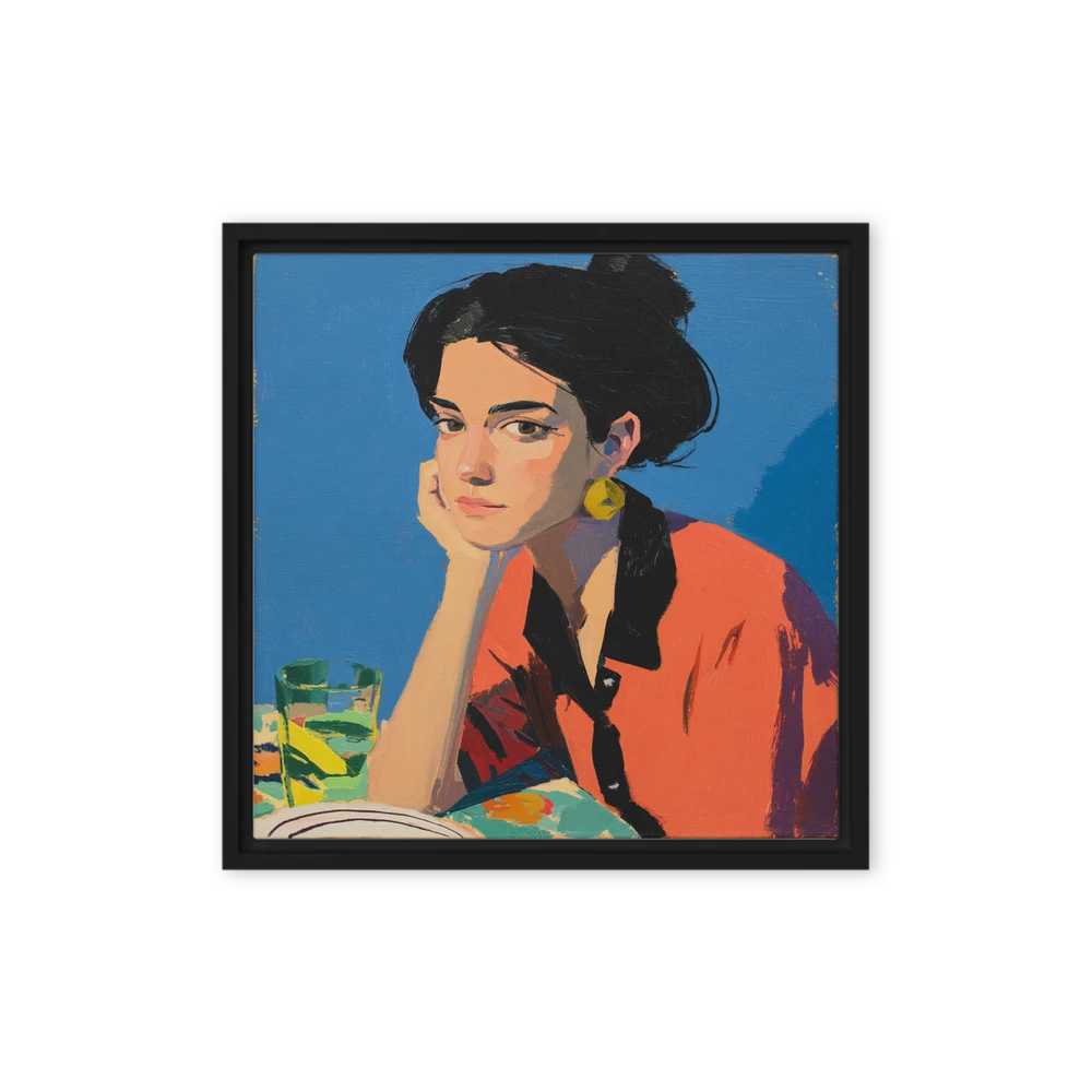 Contemplation in Blue | Art Print