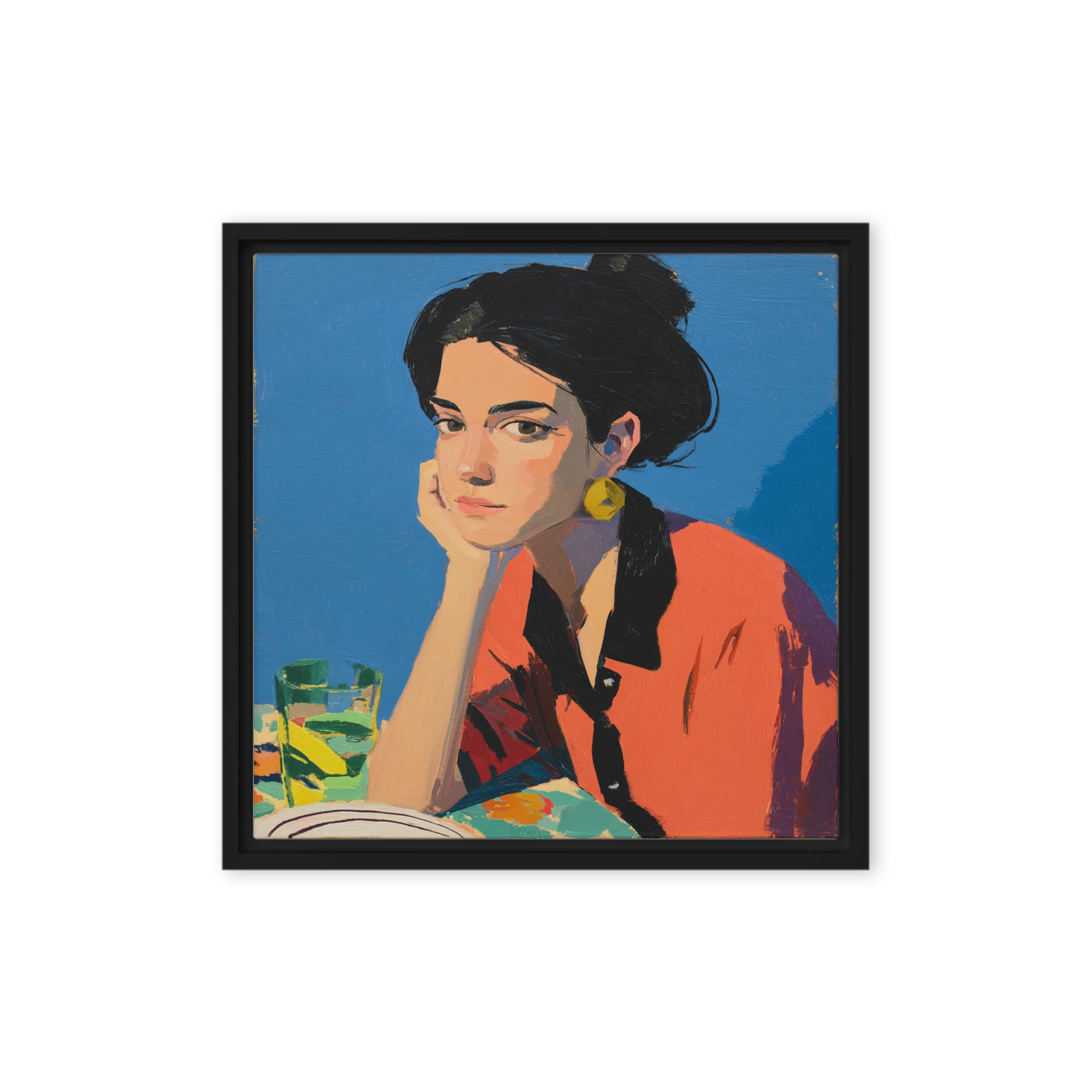 Contemplation in Blue | Art Print