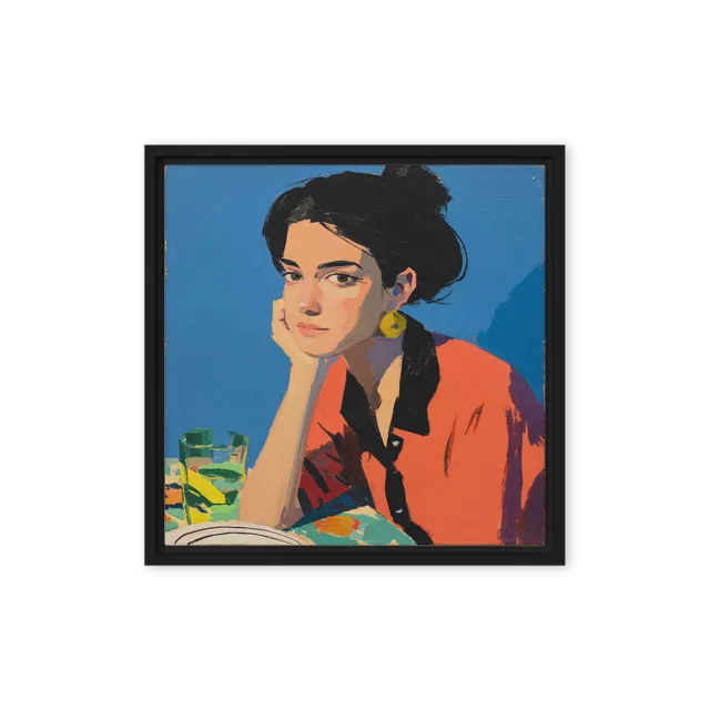 Contemplation in Blue | Art Print