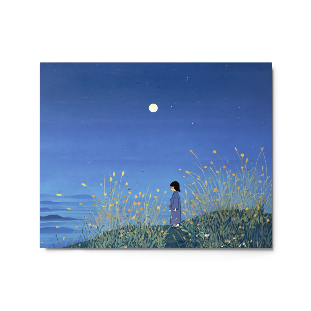 Moonlight Field Solitude | Art Print