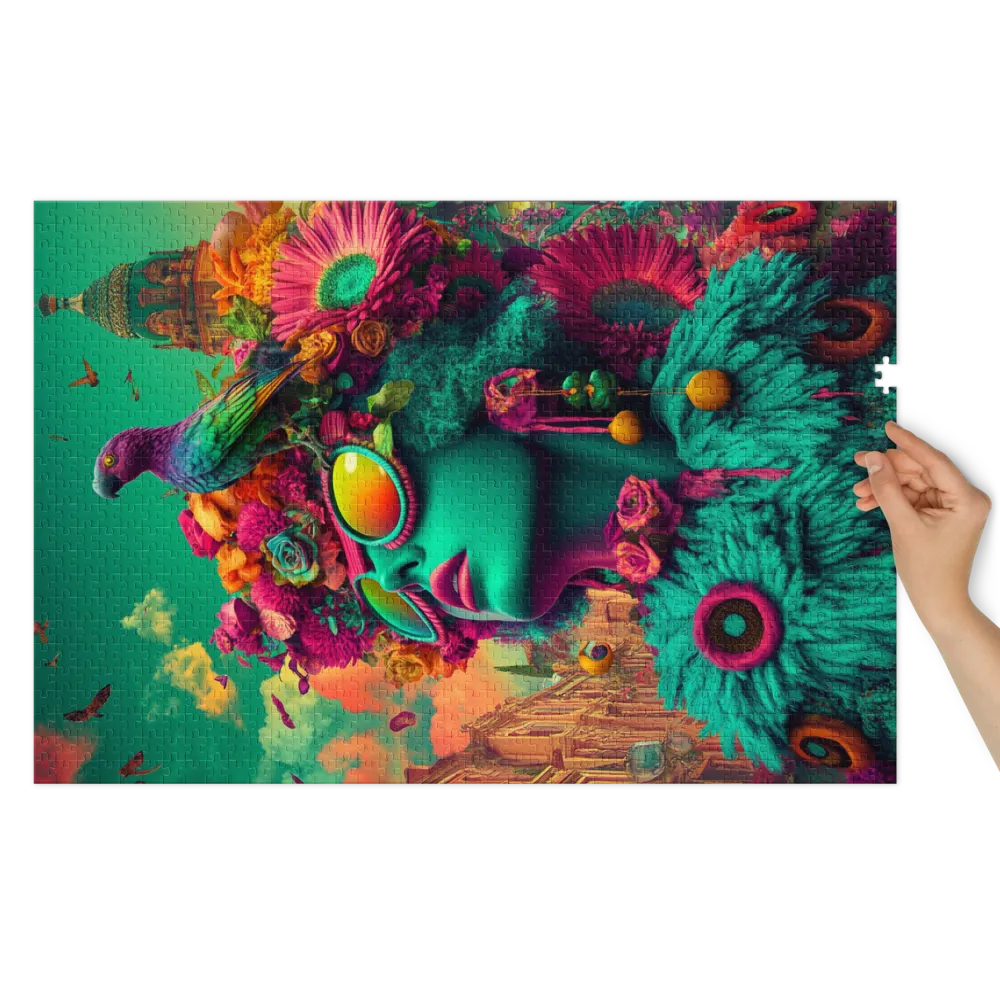 Türkise Kaiserin 
 Puzzle in Metalldose
